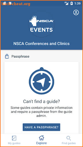 NSCA Conferences and Clinics screenshot