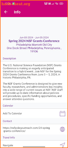 NSF Grants Conference screenshot