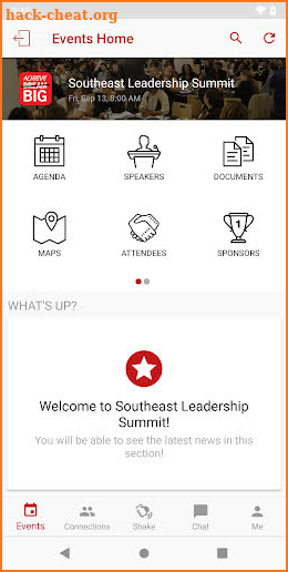 NSLS Leadership Summits screenshot