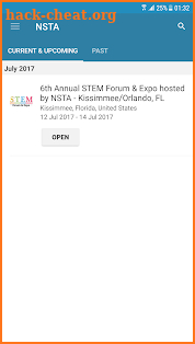 NSTA Conferences & Events screenshot