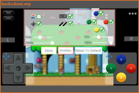 Ntendo SNES emulator screenshot