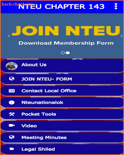 NTEU CHAPTER 143 screenshot
