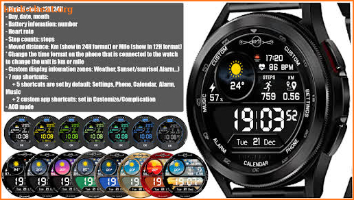 NTV352 - Digital Pro watchface screenshot