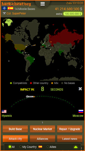 Nuclear WAR MMOG screenshot