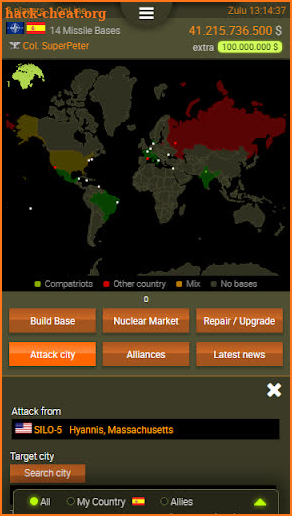 Nuclear WAR MMOG screenshot