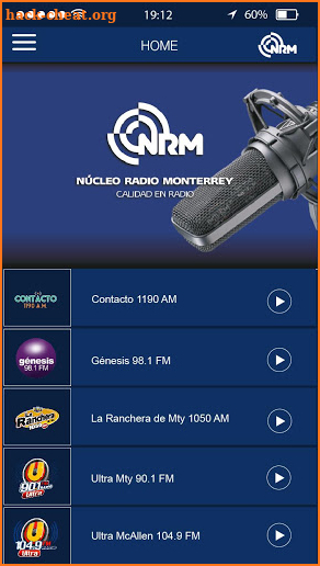NUCLEO RADIO screenshot