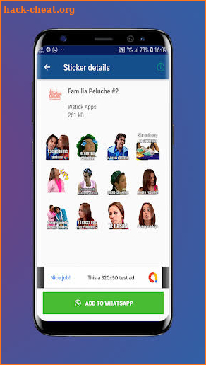 Nuevo Sticker de la Familia Peluche  Para WhatsApp screenshot
