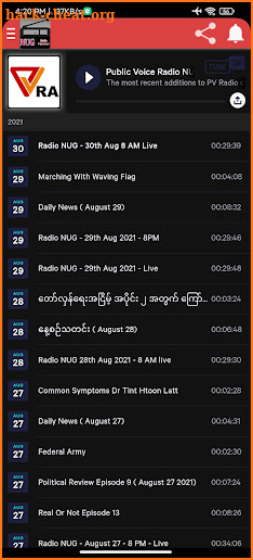 NUG Radio Myanmar screenshot