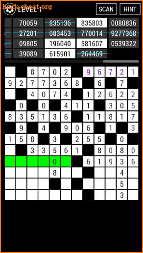 Number Crossword Fill In Puzzles screenshot