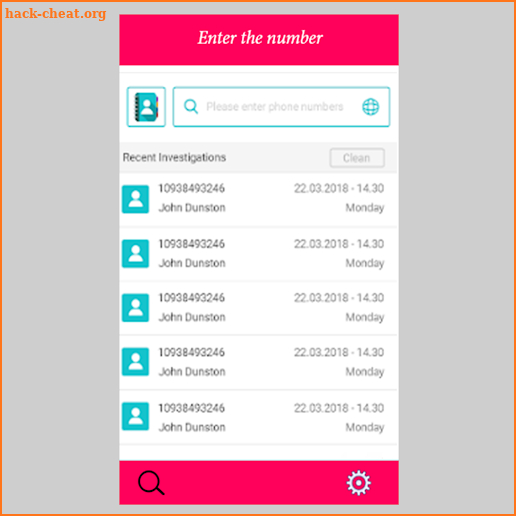 Number Finder with name screenshot