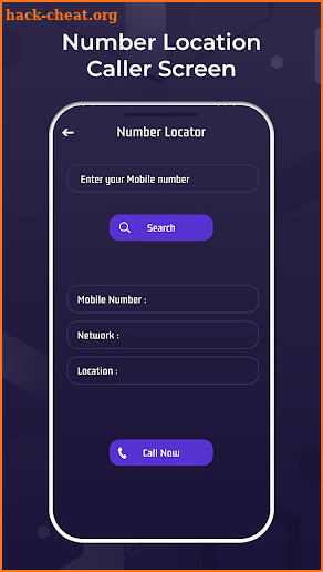 Number Location Caller Screen screenshot