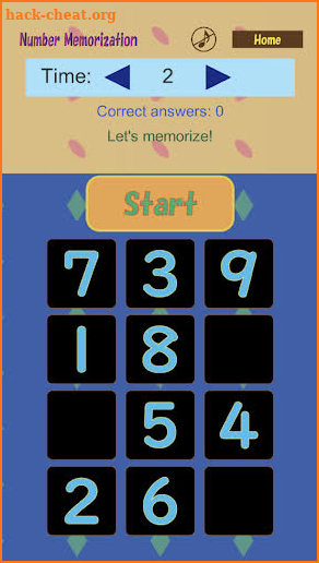 Number Memorization screenshot