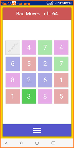 Number Memory Game screenshot