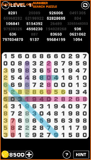 Number Search Puzzle : Game Of Numbers screenshot