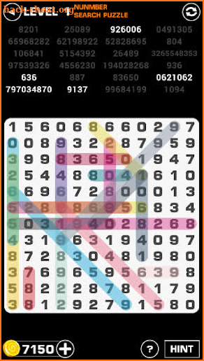 Number Search Puzzle : Game Of Numbers screenshot