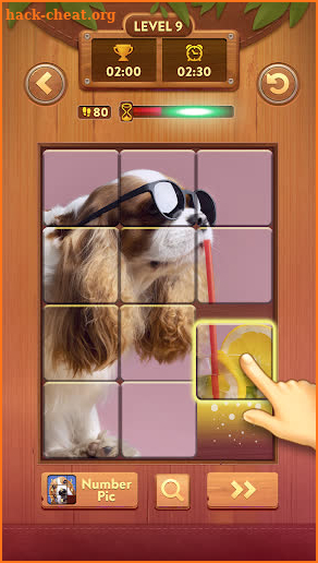 Number Slide: Wood Jigsaw Game screenshot