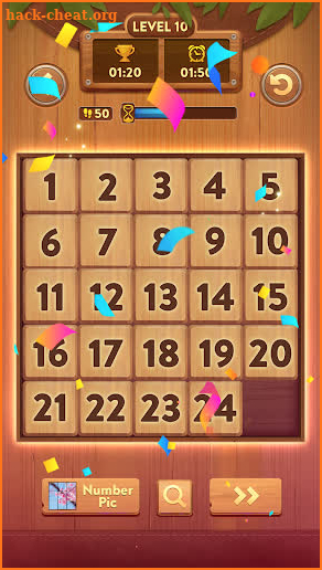 Number Slide: Wood Jigsaw Game screenshot