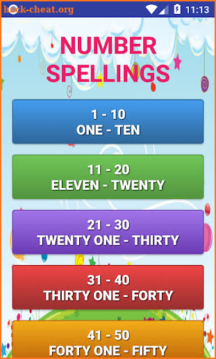 Number Spellings Learning Pro screenshot