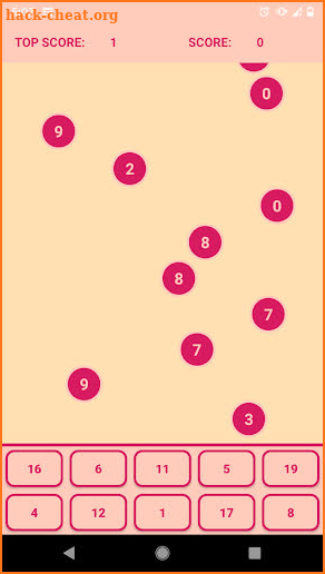 NumberFall - number adding challenge screenshot