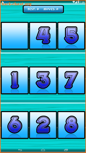 Numberic Puzzle Blue screenshot