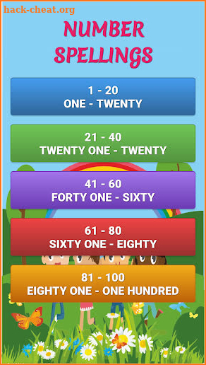 Numbers Spelling Learning 2019 screenshot