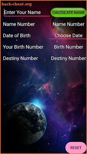 Numerology / Name Number Calculator screenshot