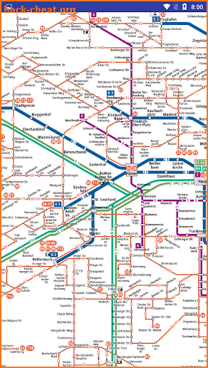 Nürnberg Fürth Bahn Deutsche U-Bahn Karte screenshot