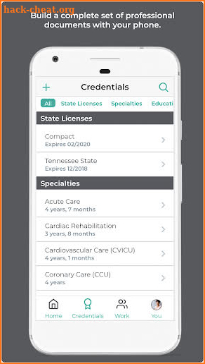 Nurse Backpack | Credentials Management screenshot