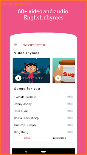 Nursery Rhymes Free App | Nursery Rhymes Videos screenshot