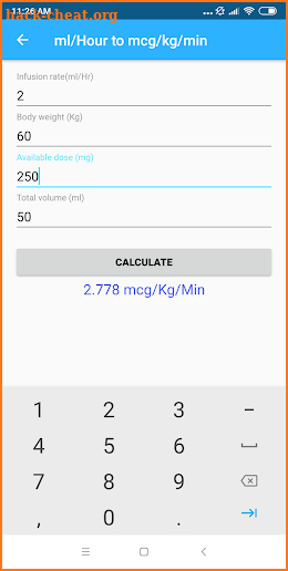 Nursing Calculator screenshot