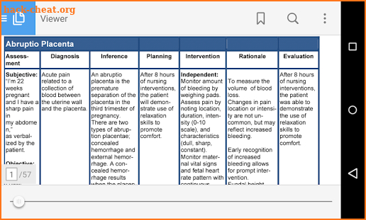 Nursing Care Plan NANDA Tables screenshot