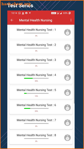 Nursing Exam screenshot