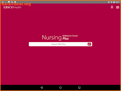 Nursing Reference Center Plus screenshot