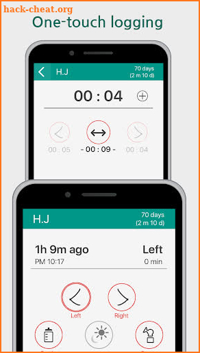 Nursing Timer Tracker screenshot