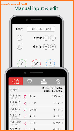 Nursing Timer Tracker screenshot
