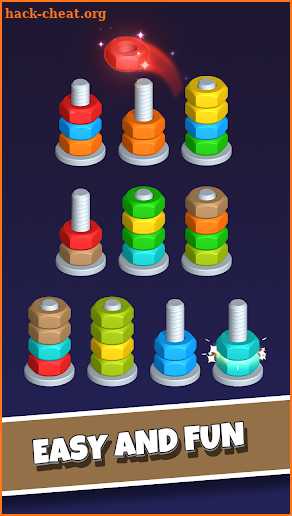 Nut Sort-Color Puzzle Game screenshot