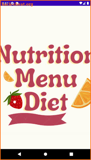 Nutrition Menu Diet screenshot