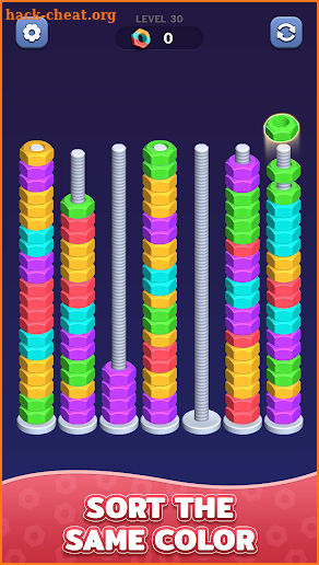 Nuts Color Sort - Screw Puzzle screenshot
