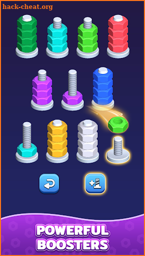 Nuts Color Sort - Screw Puzzle screenshot