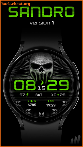 NW Sandro Wear OS Watch Face screenshot