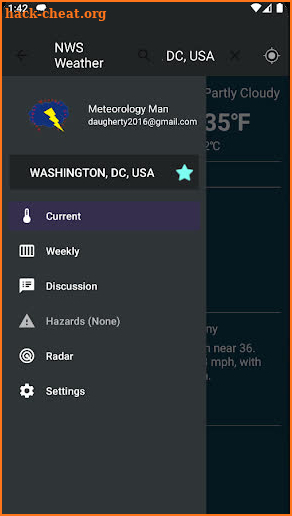 NWS Weather screenshot