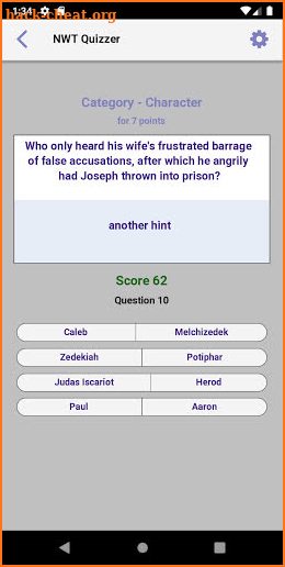 NWT Quizzer screenshot