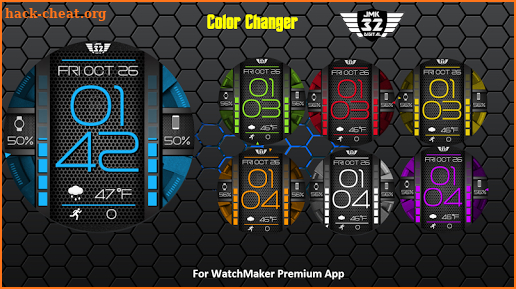 NX 067 spinner color watchface for WatchMaker screenshot
