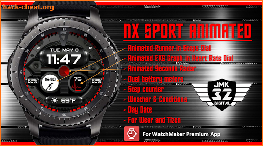 NX SPORT Animated Watchface for WatchMaker screenshot