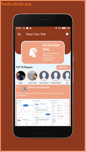 Nyan San Mal Quiz screenshot
