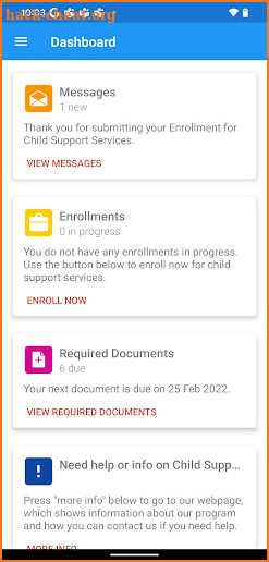 NYC Child Support - ACCESS HRA screenshot