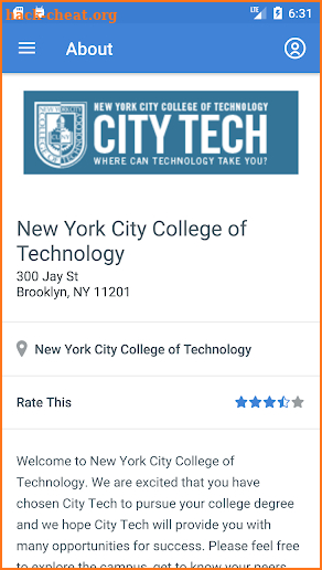 NYC College of Technology screenshot