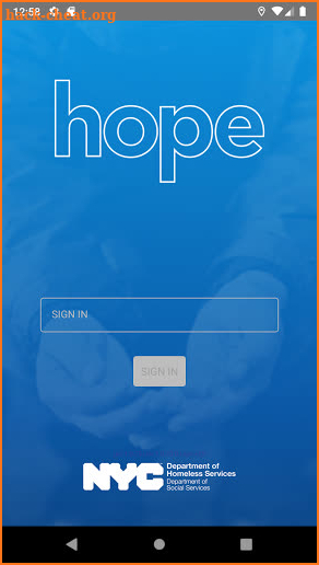NYC HOPE Survey screenshot