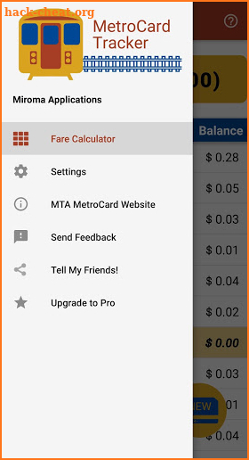NYC MetroCard Tracker screenshot