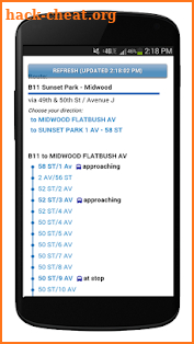 NYC Mta Bus Tracker screenshot
